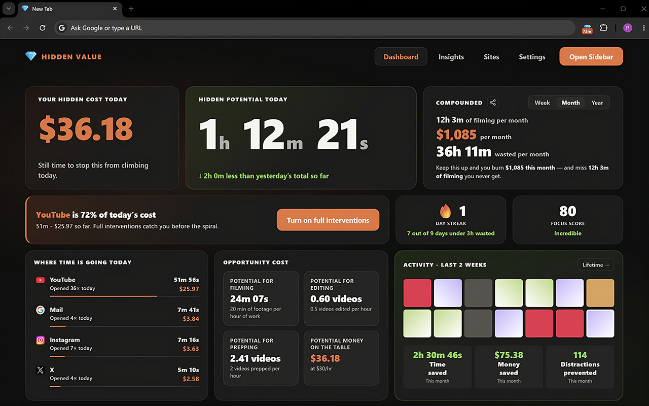 New Tab Page Preview